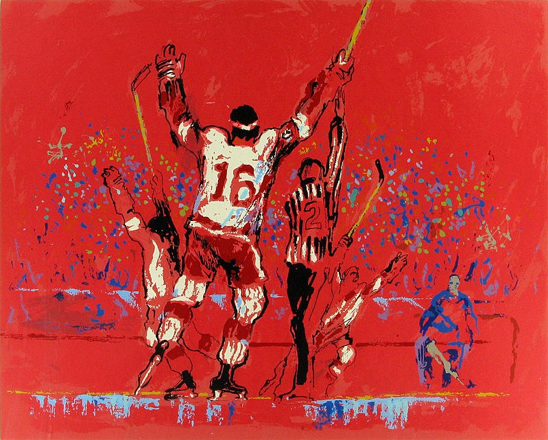 Leroy Neiman Red Goal